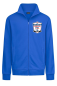 Preview: Zipperjacke mit Stehkragen "Hansa Fanclub Nordhessen" - royalblau - Brustlogo und Rücken groß"